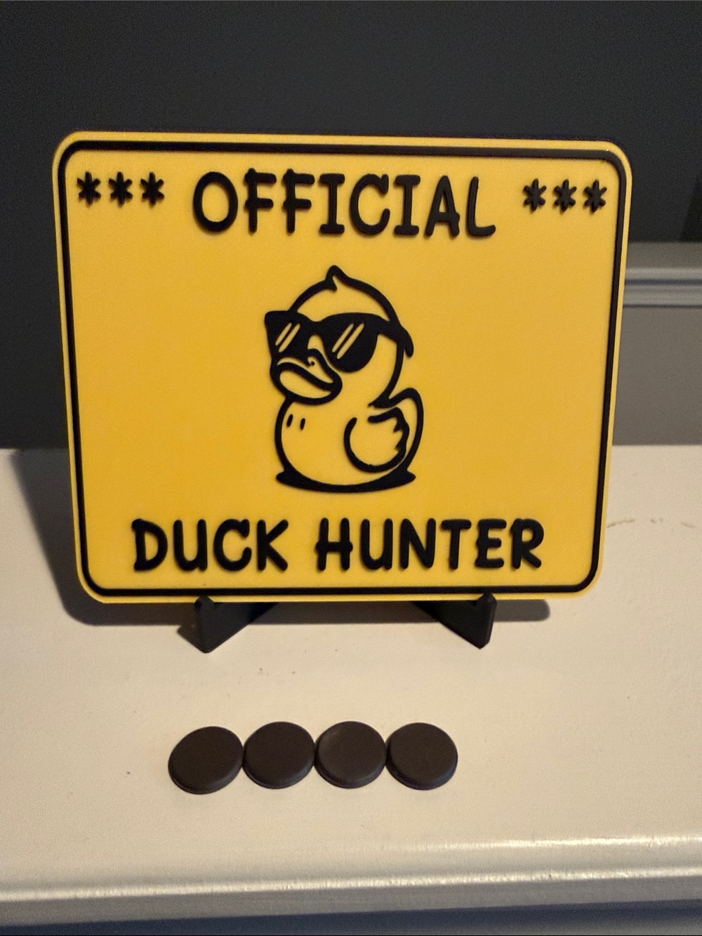 Official Duck Hunter Wall Plaque - Yellow - Picture 2 of 3